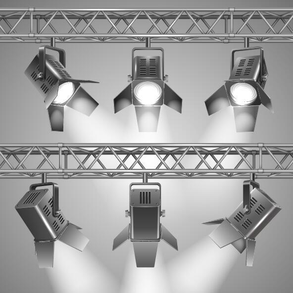 Spotlights and searchlights vector material 02