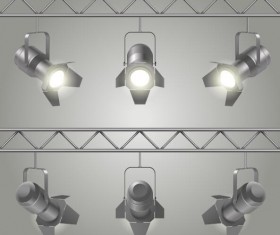 Spotlights and searchlights vector material 03