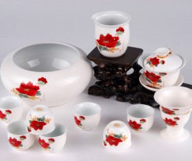 Stock Photo Ceramic tea sets