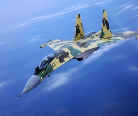 Su 35 fighters Stock Photo 02