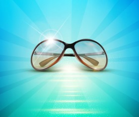 Sunglasses design vectors set 01