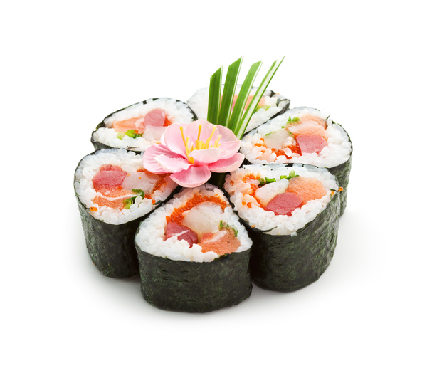 Sushi patchwork flower Stock Photo