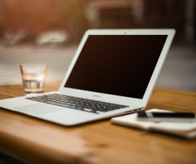 Tablet PC on the desk Stock Photo