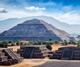 Teotihuacan ruins Stock Photo