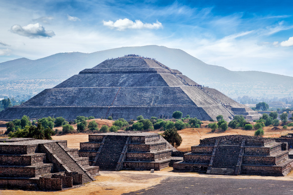 Teotihuacan ruins Stock Photo
