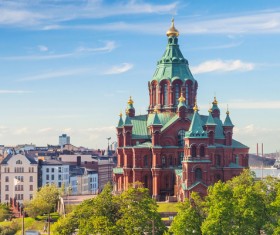 The beautiful city of Helsinki Stock Photo 08