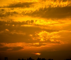 The fire of the horizon Stock Photo