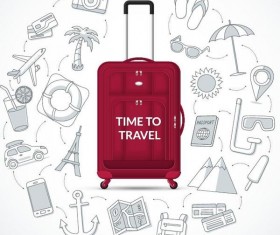 Time to travel vector backgrtound