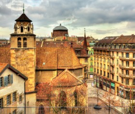 Tourist city of Geneva Stock Photo 03