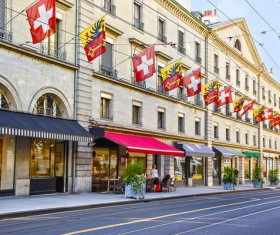 Tourist city of Geneva Stock Photo 04