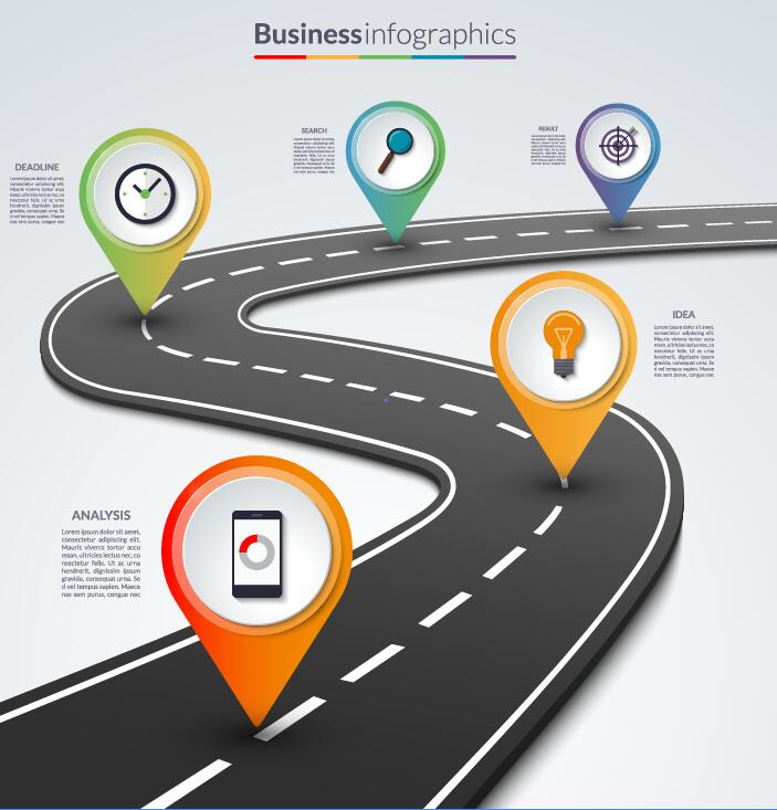 Roadmap Infographic Template Free