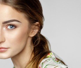 Tranquil and natural woman Stock Photo 05