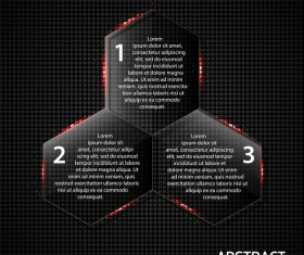 Transparent square glass banners vector 03