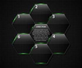 Transparent square glass banners vector 04