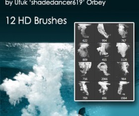 Underwater Splash Photoshop Brushes