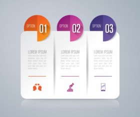 Vector banner with option infographic template 01