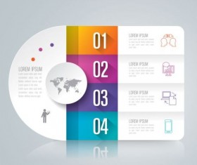 Vector banner with option infographic template 02