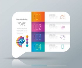 Vector banner with option infographic template 03
