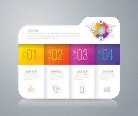 Vector banner with option infographic template 05