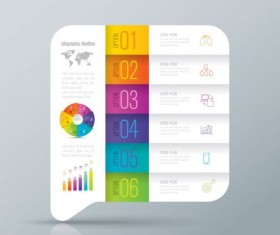 Vector banner with option infographic template 06