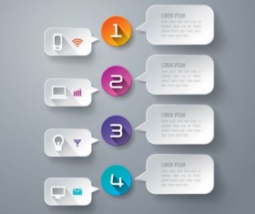 Vector banner with option infographic template 12