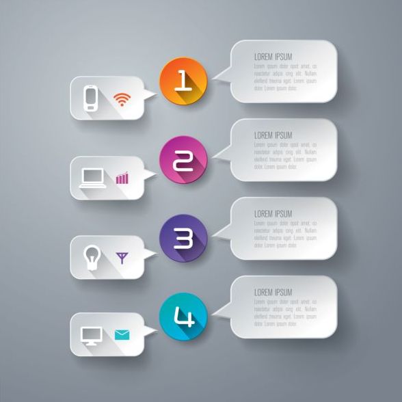Vector banner with option infographic template 12