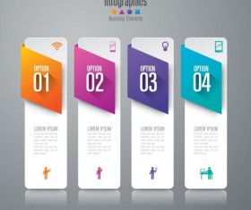 Vector banner with option infographic template 13