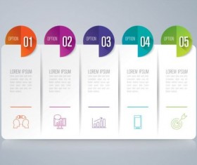 Vector banner with option infographic template 15