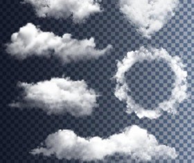 Vector clouds illustration set 01