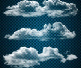 Vector clouds illustration set 02