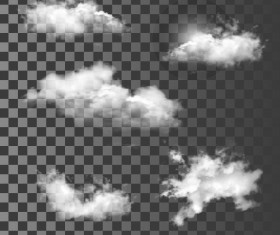 Vector clouds illustration set 04