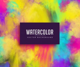 Watercolor flowing vector background 02