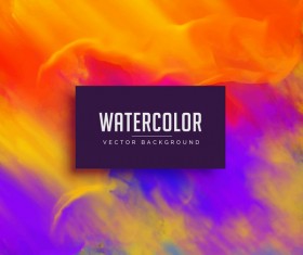 Watercolor flowing vector background 04