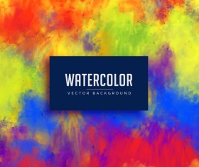 Watercolor flowing vector background 06