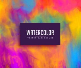 Watercolor flowing vector background 07