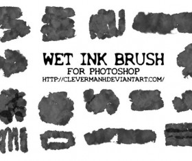 Black Ink Splash Photoshop brushes free download