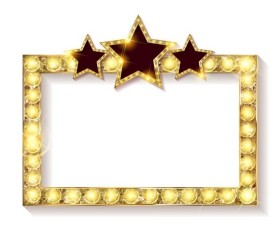 White background and gloden diamond frame vector