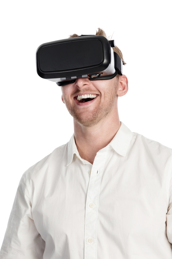 With VR glasses of men Stock Photo 04
