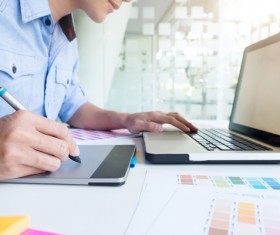 Working designer Stock Photo 03