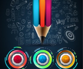 Year report infographic business vector 13