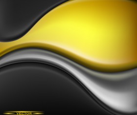 Yellow with black abstract background vector