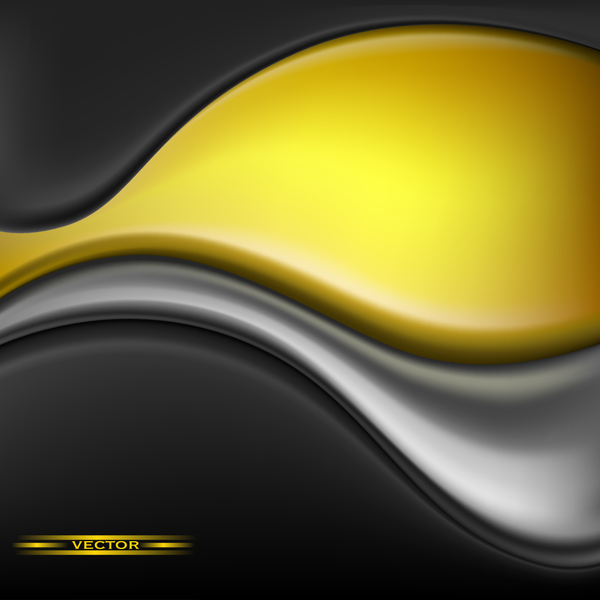 Yellow with black abstract background vector