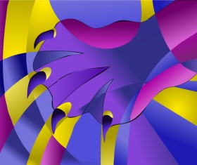 abstract cat paw background vector