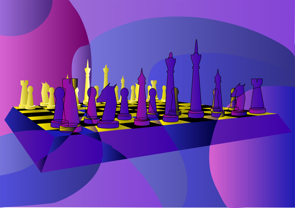 abstract chess background vector