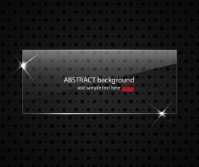 abstract metal background with glass plate vector