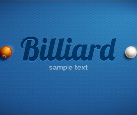 billiard with blue background vector