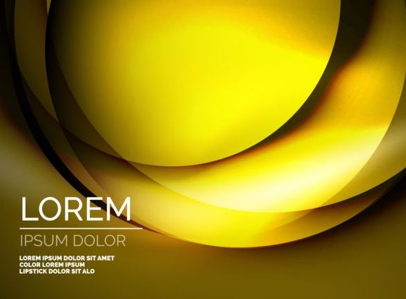 modern backgrounds with yellow circles vector