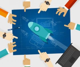 start up design template vector