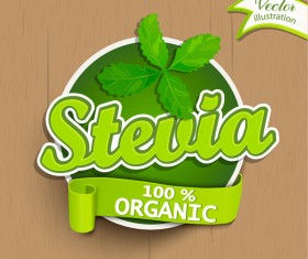 stevia sticker vector