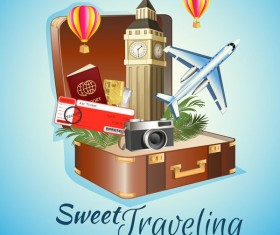 sweet traveling vector material